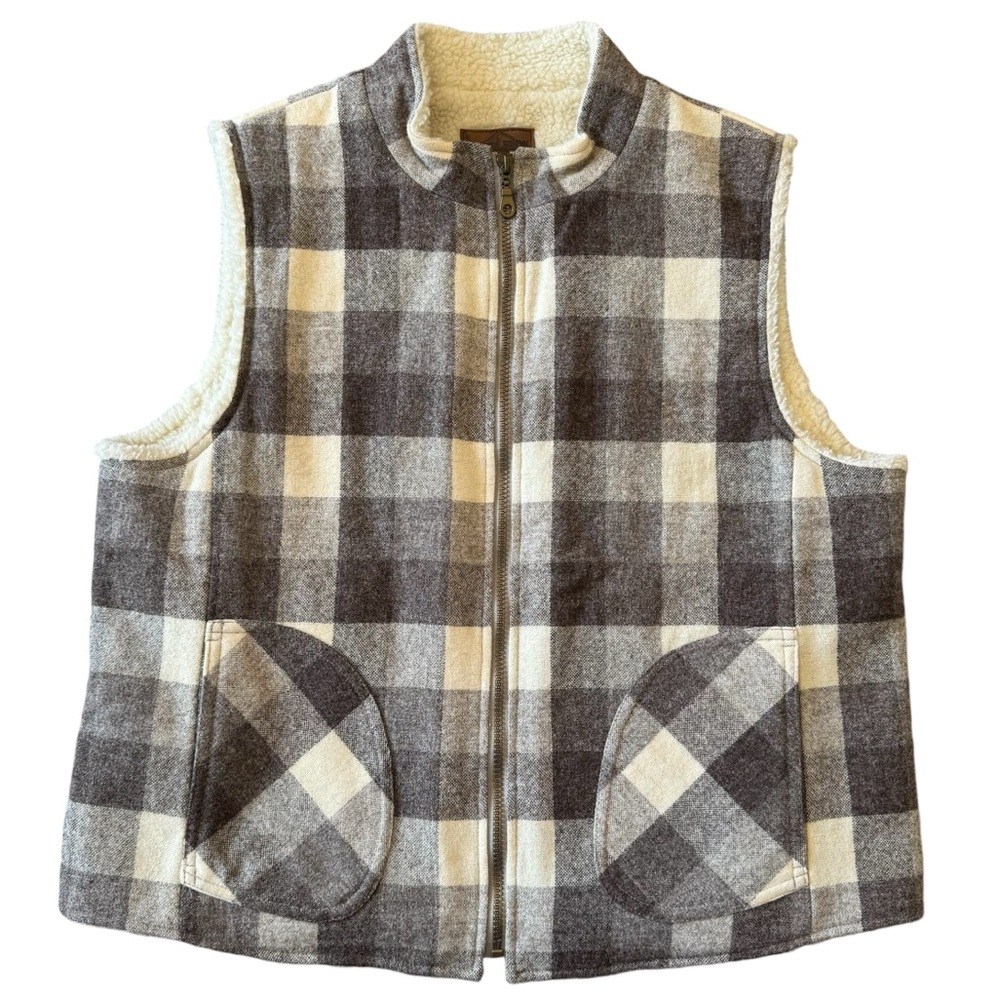 Pendleton Sherpa lined wool vest